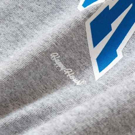HAPPY HOUR COLLEGE LOGO LS SHIRT Gray by Tacomafuji Records