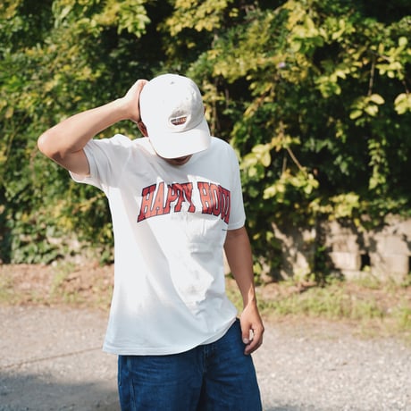 HAPPY HOUR COLLEGE LOGO TEE by Tacomafuji Records