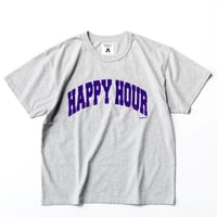 HAPPY HOUR COLLEGE LOGO T SHIRT by Tacomafuji Records