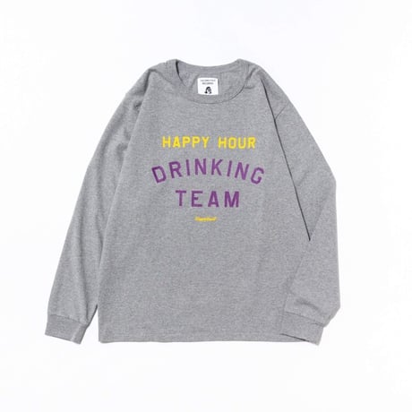 HAPPY HOUR DRINKING TEAM LS SHIRT by Tacomafuji Records