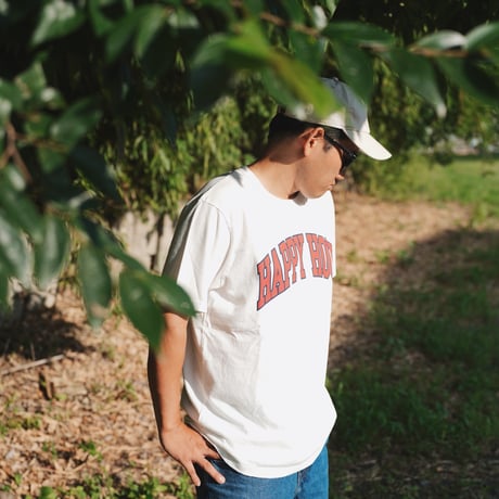 HAPPY HOUR COLLEGE LOGO TEE by Tacomafuji Records