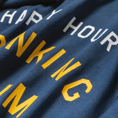HAPPY HOUR DRINKING TEAM Navy by Tacomafuji Records