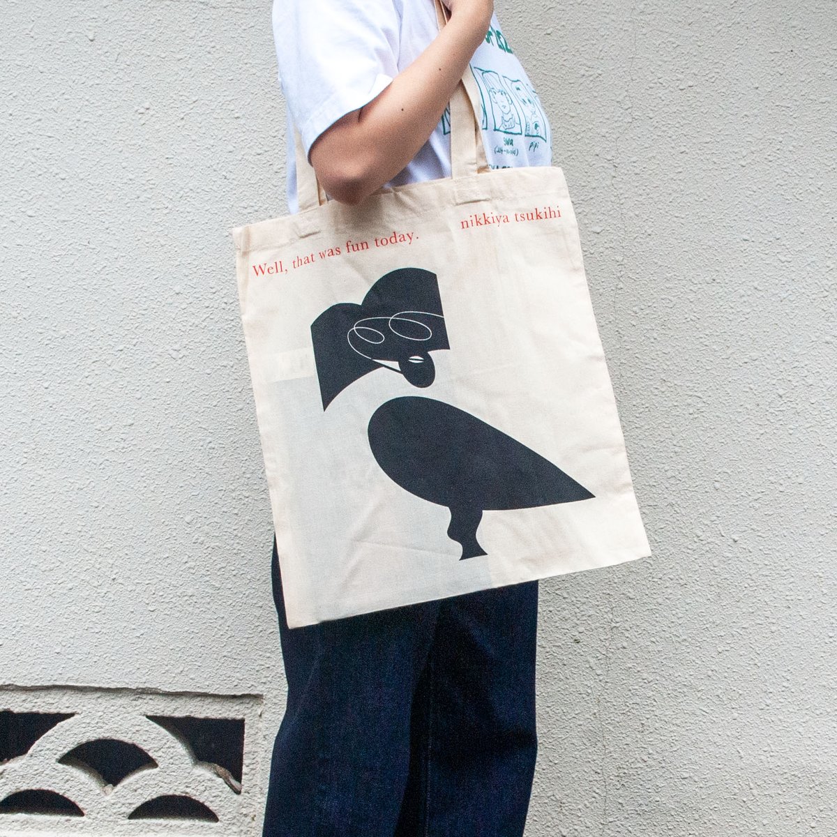 ❤️早い者勝ち❤️ JOE FOTI アートワールド トートバッグ 和田誠：ニャンコトリロジートートバッグ（黒） | nowaki