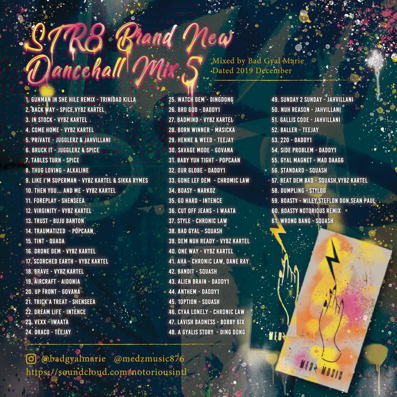 STR8 BRANDNEW DANCEHALL MIX vol.5 | MEDZ SHOP
