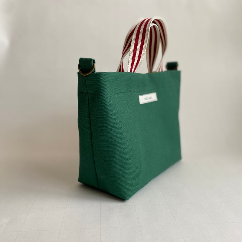 8号帆布トートバッグ(M)クリーム×ミルクティー　　まめちゃん 8号帆布トートバッグ(M)クリーム×ミルクティー まめちゃん 8号