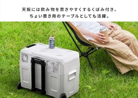 【送料無料】ポータブル冷蔵冷凍庫４０L【ホワイト】