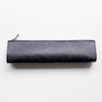 FIND PEN CASE ANTIQUE SHADE LEATHER CUSTOM GREY