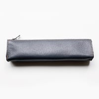 FIND PEN CASE GOAT SHRINK LEATHER CUSTOM GREY
