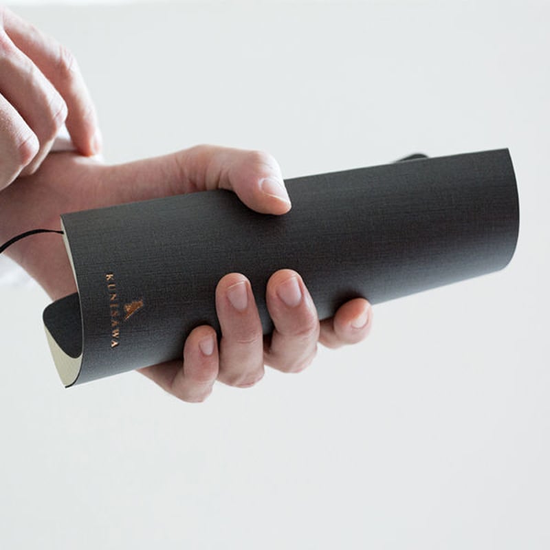 ☆新品未使用☆KUNISAWA　FIND NOTE COVER(A5) Kunisawa Find Note A5, Dark Grey - LUSH DIVE AS