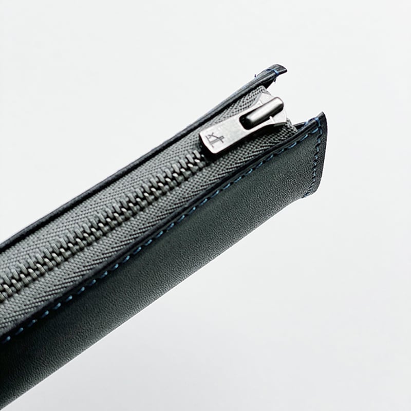FIND PEN CASE GOAT SHRINK LEATHER CUSTOM GREY |