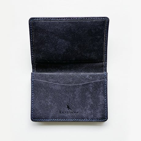 FIND CARD CASE ANTIQUE SHADE LEATHER CUSTOM GREY