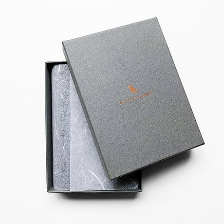FIND CARD CASE ANTIQUE SHADE LEATHER CUSTOM GREY