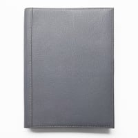 FIND NOTE COVER GOAT SHRINK LEATHER CUSTOM GREY
