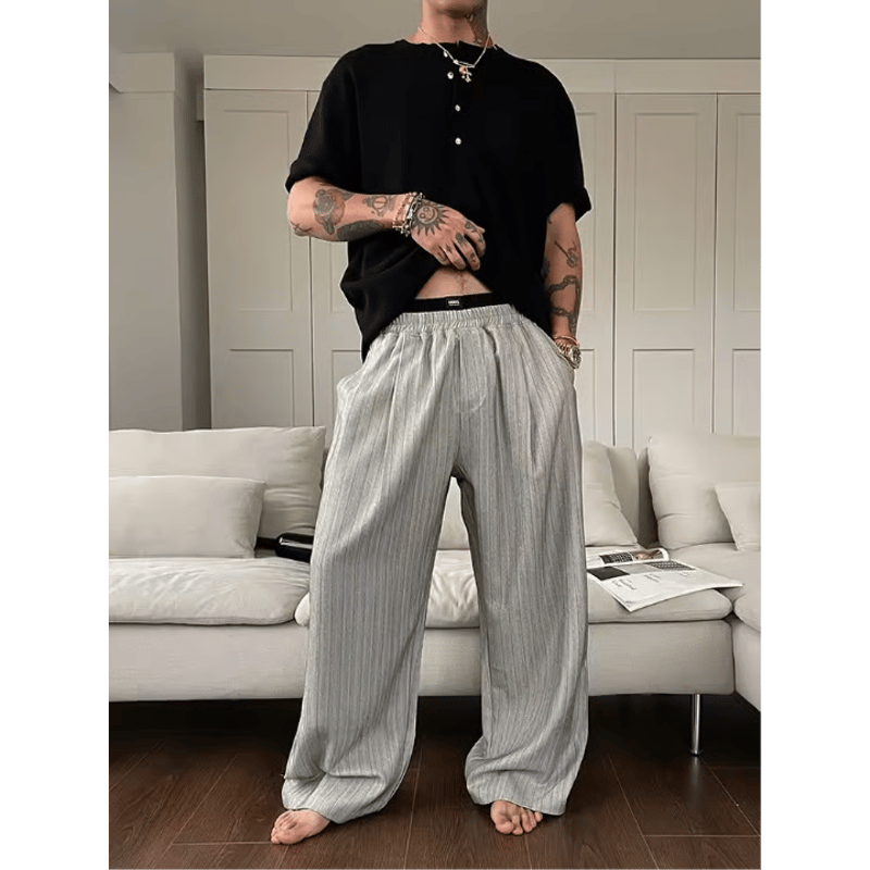 早い者勝ち！Stone  L ストレートパンツ太め ブラック ssstein × UMBRO】LINEN/NYLON TRACK TROUSERS - BLACK | 公式通販