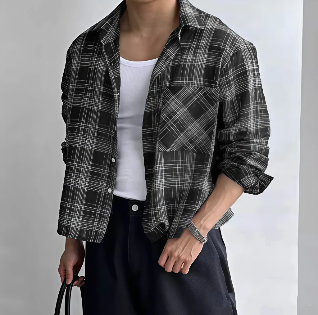 GUILTY PARTIES ブラックストライプシャツ Lサイズ GUILTY PARTIES ブラックストライプシャツ Lサイズ