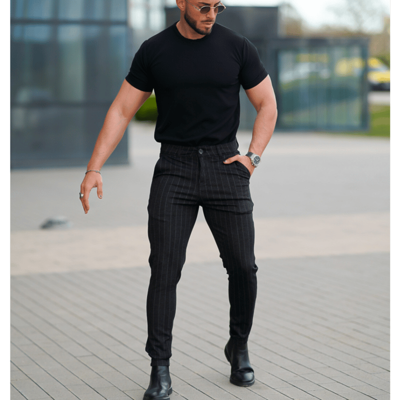 NICENESS ナイスネス WEBB サイズL チノパンツ ブラック blog_240119_niceness-a1.jpg
