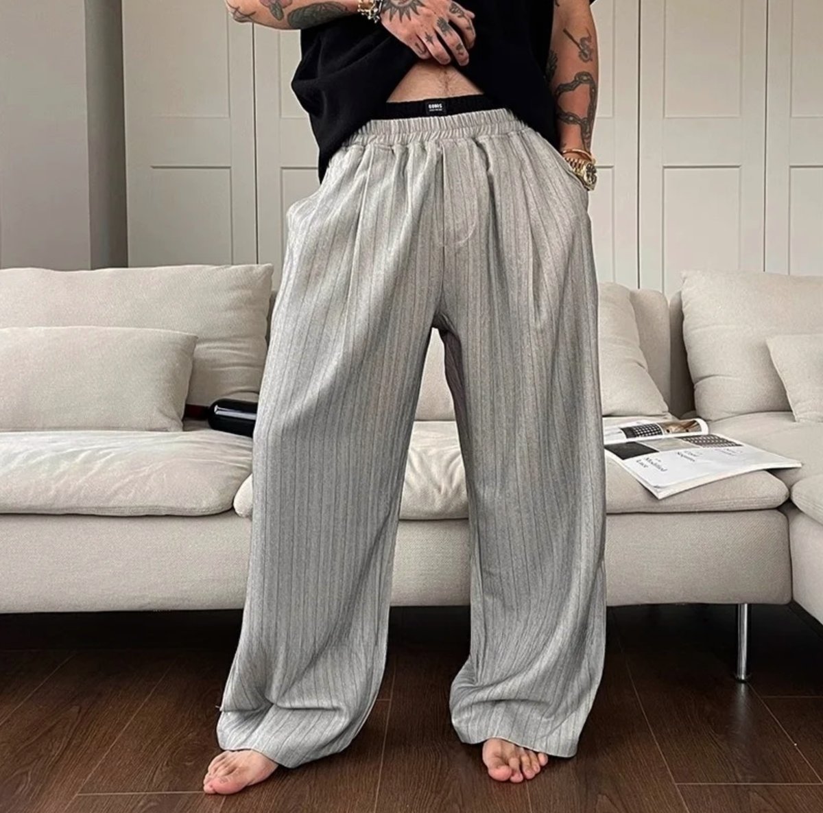 【SALE】ストレートフィット パンツ ⏰【最終セール】-OXR- ストレート・ルーズフィットパンツ [2