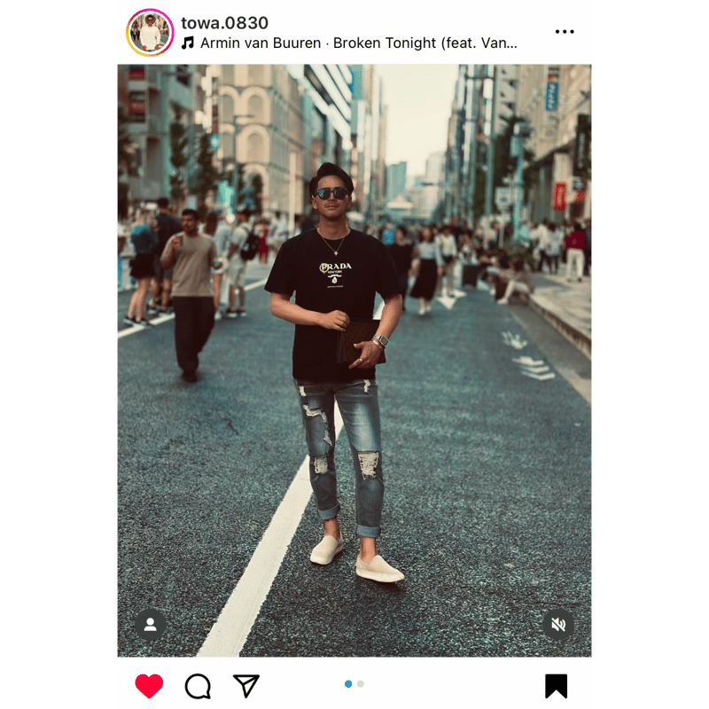 デニムリメイク☆手染め布✨️ダークブラウン✕ライトブラウン 新世代デニム】-ROYCE- コンフォート・ダメージデニム | BlackList