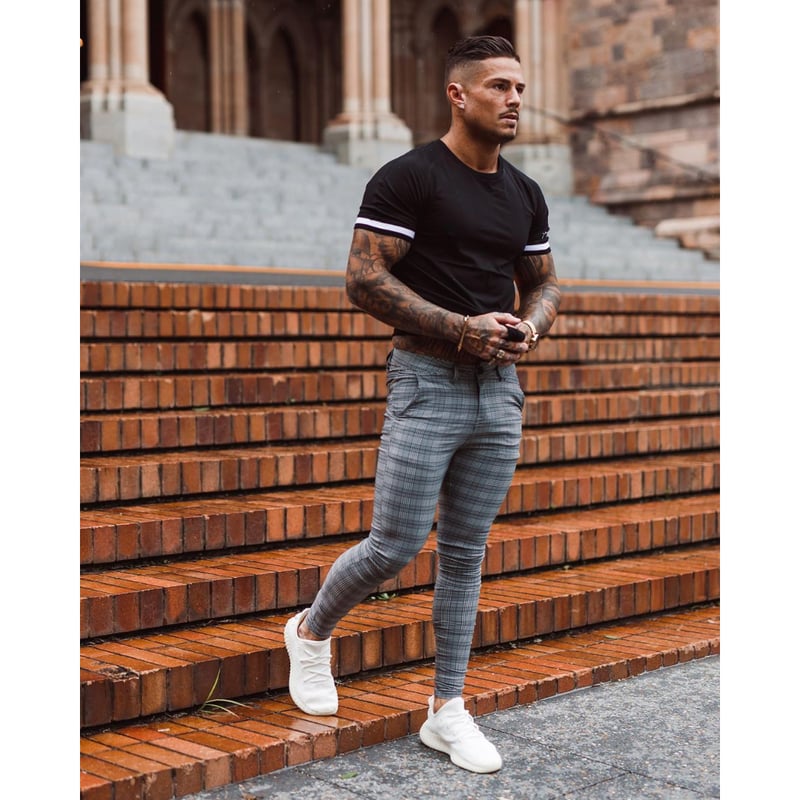 有名人多数愛用】-MELVIL- グレーチノ・フィットパンツ【人気No.1