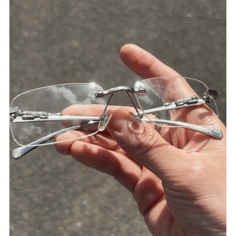 📍【新作×特別価格】-NÜ- リムレス メガネ [2 ver.] | BlackList