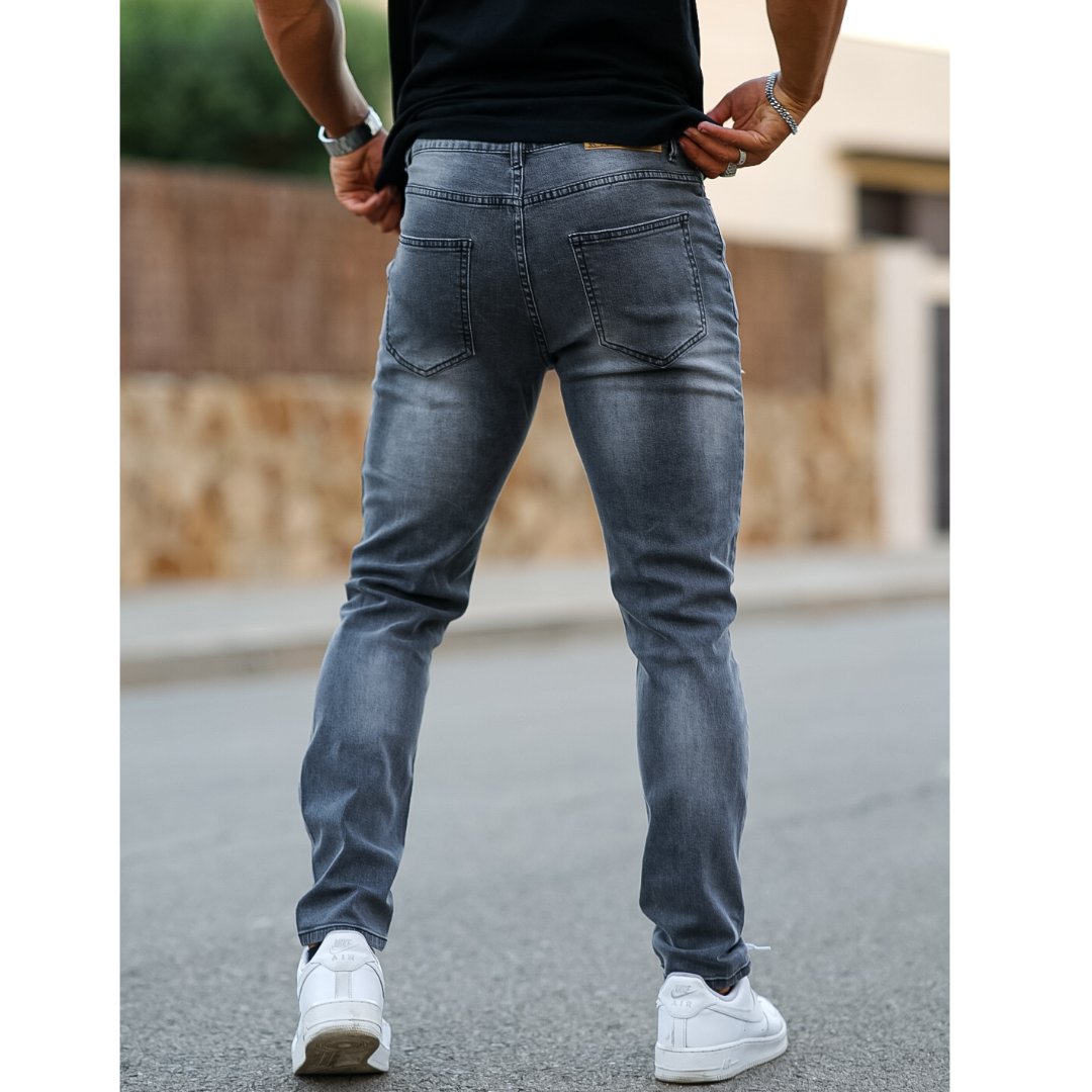 新世代デニム】-ROYCE- コンフォート・ダメージデニム | BlackList