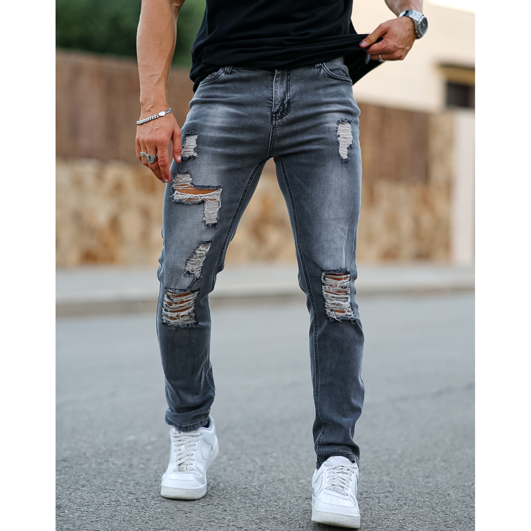 【LOWBOX】 Damage Design Denim lb-09aw-pt113-m1.jpg