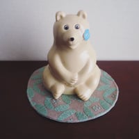 しろくま貯金箱用まる座布団（hito＊mina）