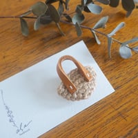 brooch：ジュートバッグ（asa）