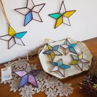 ステンドグラス：星オーナメントM