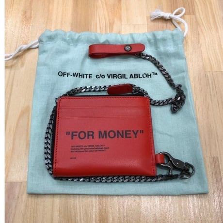 OFF-WHITE c/o VIRGIL ABLOH Leather Wallet (ORG) オフホワイト財布 (オレンジ)
