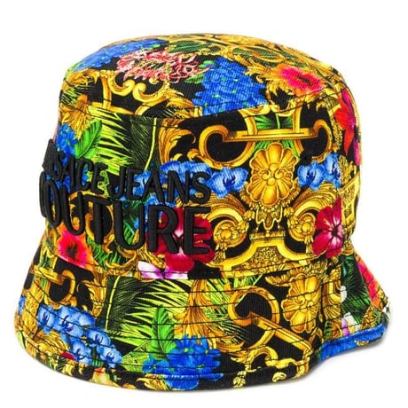VERSACE JEANS COUTURE ヴェルサーチジーンズクチュール   バケットハット Bucket hat Tropical トロピカル floral 花柄 通販
