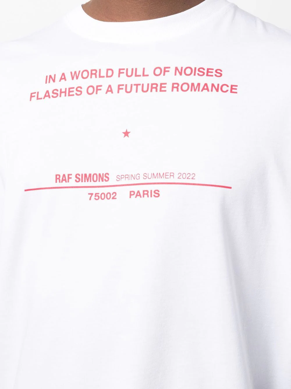 RAF SIMONS】ラフシモンズ / Tour Date Tシャツ WHT/白 | S.O