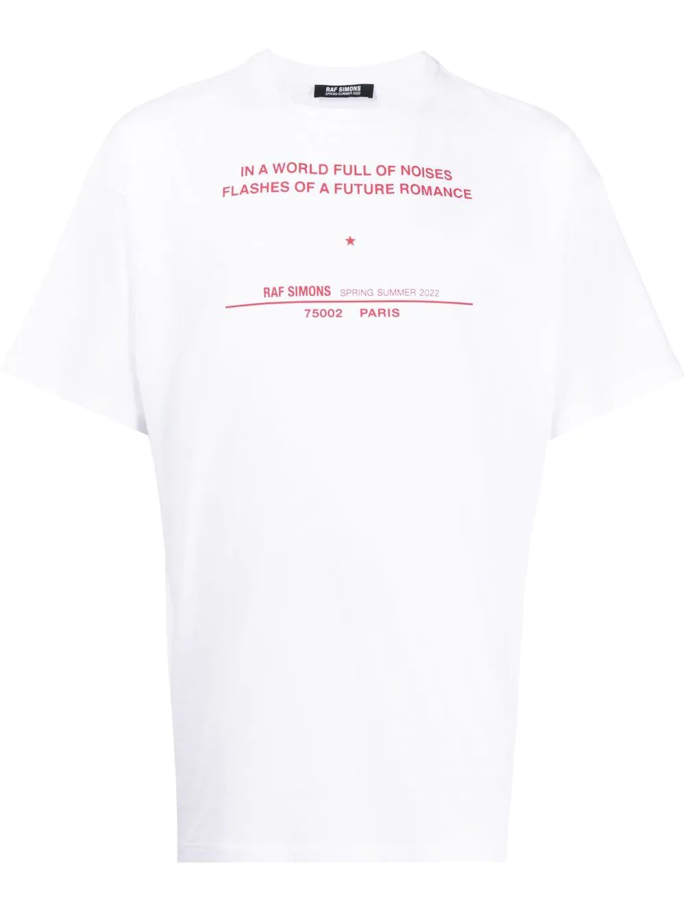 RAF SIMONS】ラフシモンズ / Tour Date Tシャツ WHT/白 | S.O