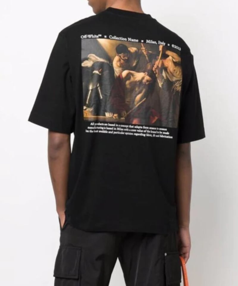 Off-White カラヴァッジョ ロンT ブラック XL 美品 希少 Off-White カラヴァッジョ ロンT ブラック XL 美品 希少