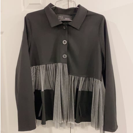 【i∀ri 】See-through layered shirt