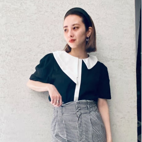【i∀ri 】Asymmetry blouse