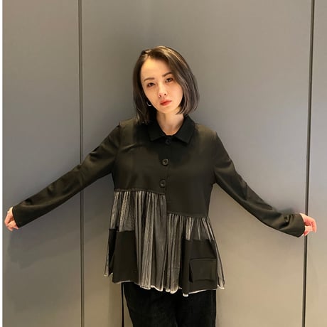 【i∀ri 】See-through layered shirt