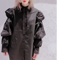 【i∀ri 】Puff sleeve long shirt