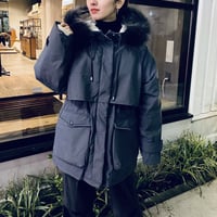 【i∀ri 】Ashgray downcoat