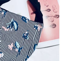 【i∀ri 】Stripe flower bag