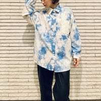 【i∀ri 】Sky Blue tiedye shirt