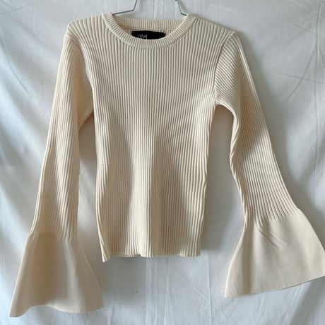 rib flare sleeve tops