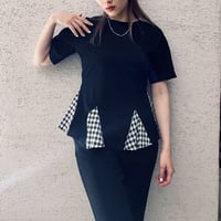 【i∀ri 】Frill Check tee
