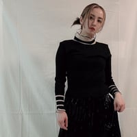 Highneck ruffle tops