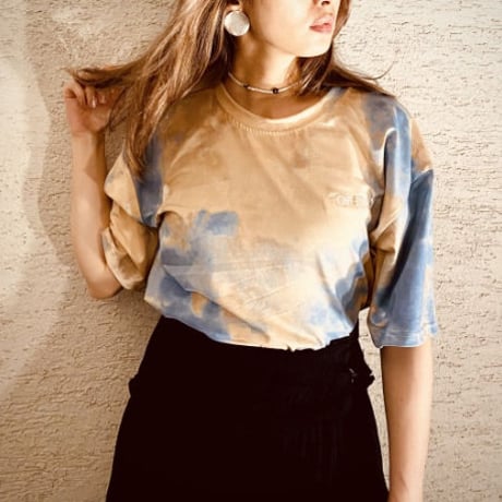 【i∀ri 】SKY-SAND TIEDYE TEE