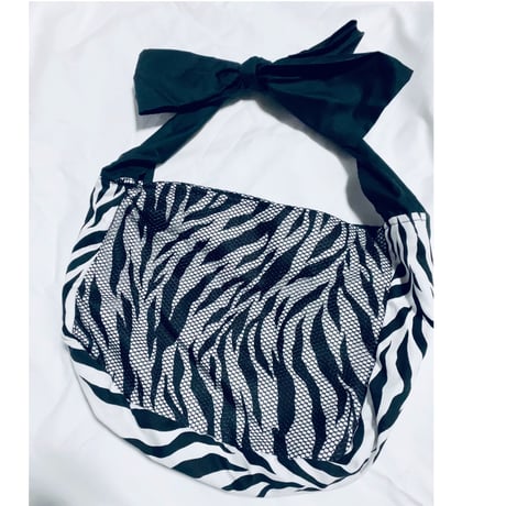 【i∀ri 】Zebra mesh cover bag