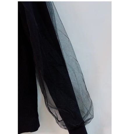 tulle Turtleneck knit