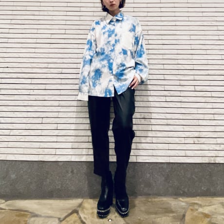 【i∀ri 】Sky Blue tiedye shirt