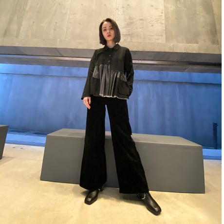 【i∀ri 】See-through layered shirt