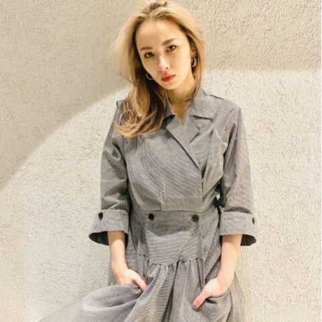 【i∀ri 】Hound's tooth dress